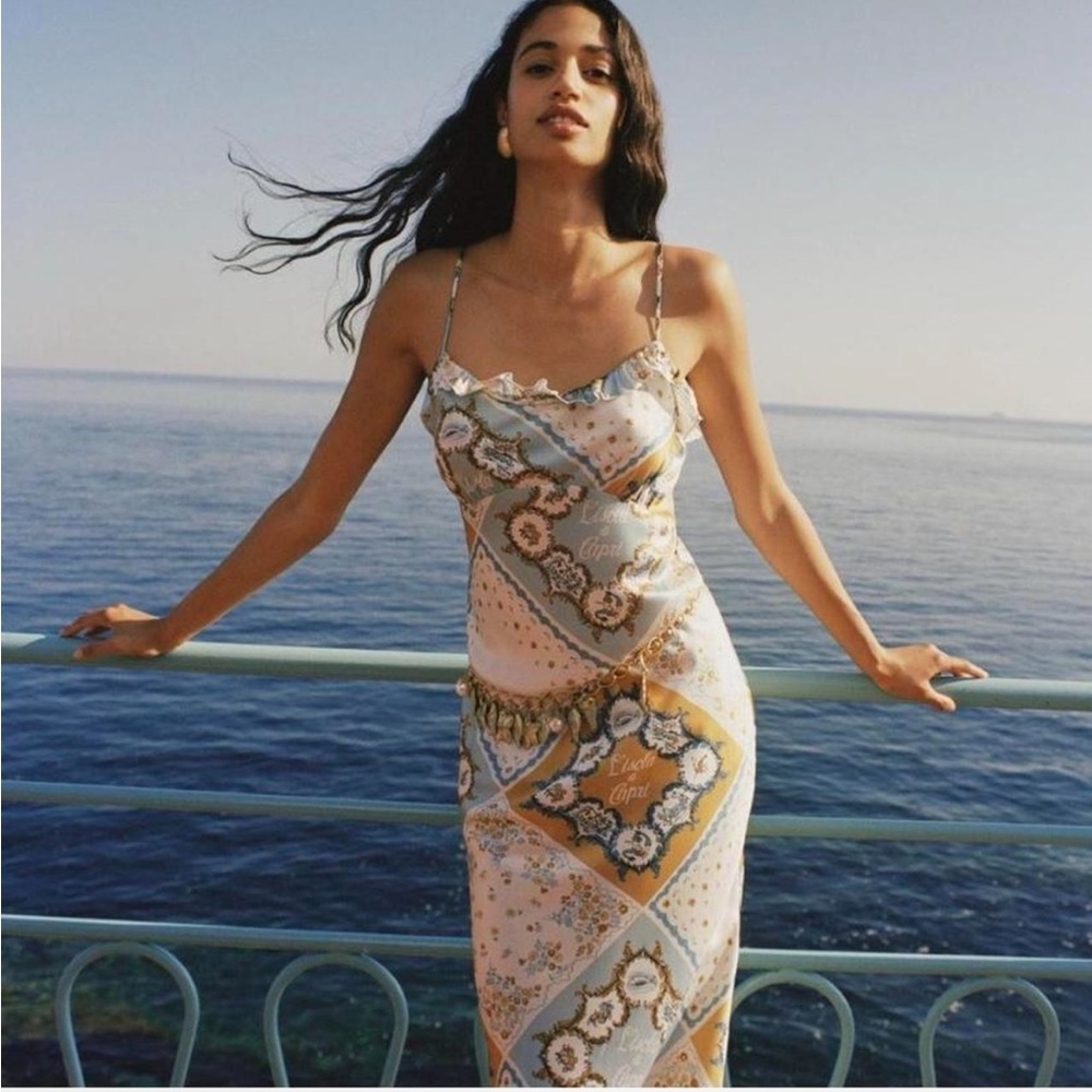 ✨Reformation L’Isola di Capri Silk Dress✨